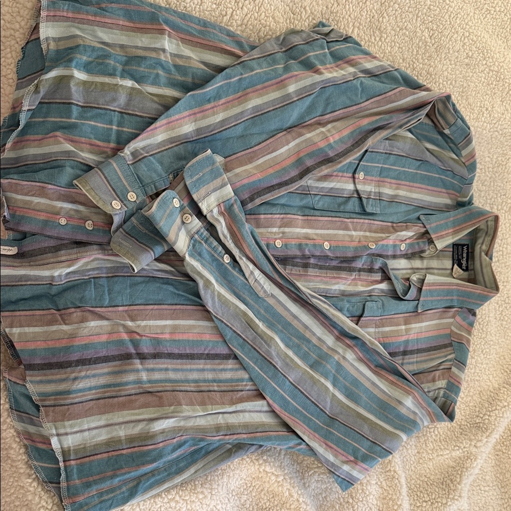 Wrangler Multicolor Striped Cowboy Shirt